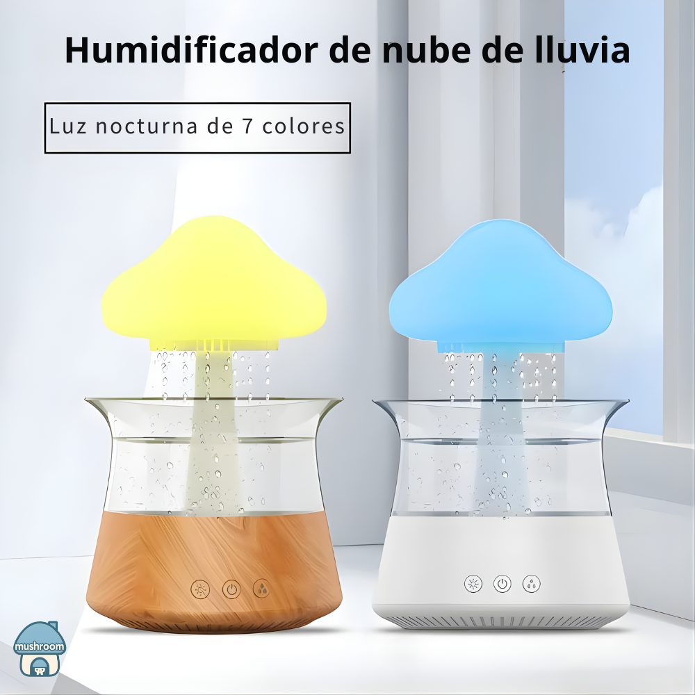 CloudRain™ – Humidificador Efecto Lluvia 3 en 1