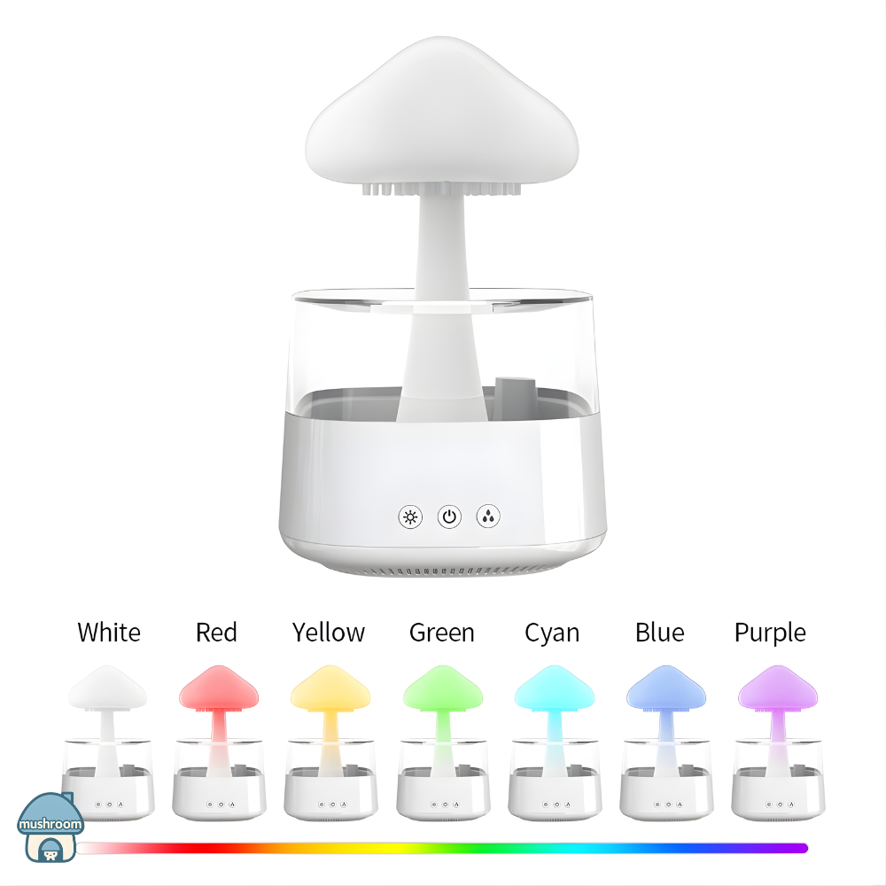 CloudRain™ – Humidificador Efecto Lluvia 3 en 1